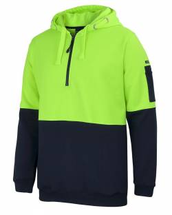 1/2 Zip Hoodie, Hi Vis